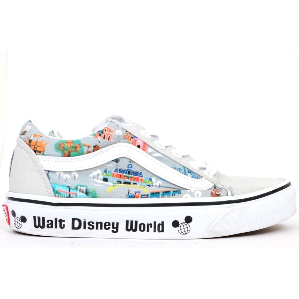 Vans Old Skool Walt Disney World 50th Anniversary Park Map Sneakers Women 5.5
